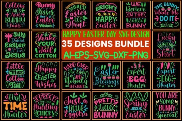 Download Happy Easter Day SVG Designs Bundle - Easter day svg designs Collection