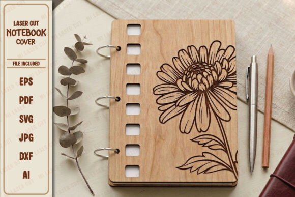 Download Aesthetic Laser Cut Wood Notebook Cover - Laser cut wood Collection